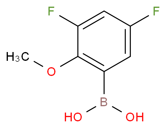 3,5-DIFLUORO-2-METHOXYPHENYLBORONIC ACID_Molecular_structure_CAS_737000-76-9)