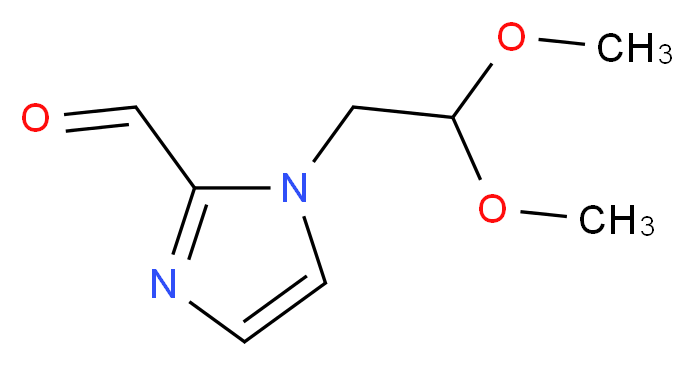 1-(2,2-dimethoxyethyl)-1H-imidazole-2-carbaldehyde_Molecular_structure_CAS_)