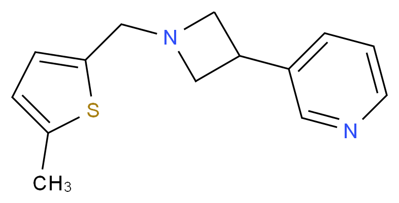 3-{1-[(5-methyl-2-thienyl)methyl]azetidin-3-yl}pyridine_Molecular_structure_CAS_)