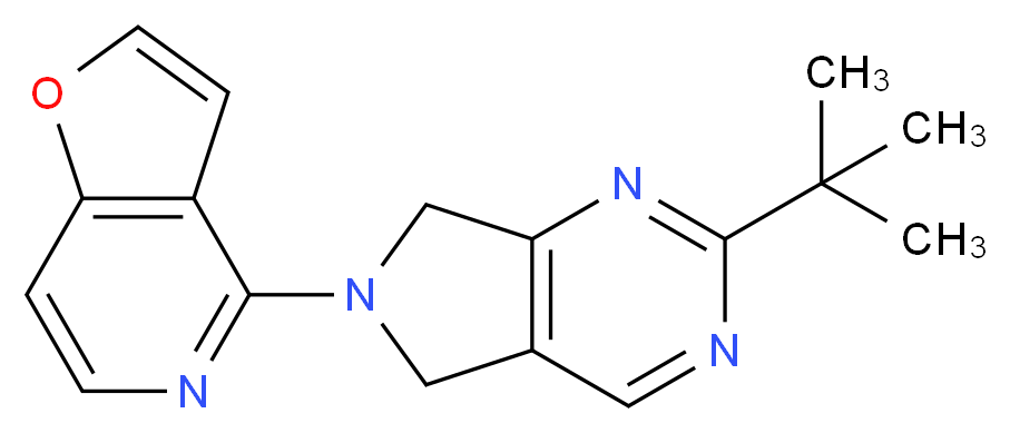 2-tert-butyl-6-furo[3,2-c]pyridin-4-yl-6,7-dihydro-5H-pyrrolo[3,4-d]pyrimidine_Molecular_structure_CAS_)
