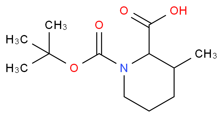 1-Boc-3-Methylpipecolinic acid_Molecular_structure_CAS_534602-47-6)