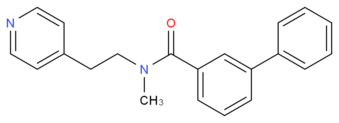 N-methyl-N-(2-pyridin-4-ylethyl)biphenyl-3-carboxamide_Molecular_structure_CAS_)