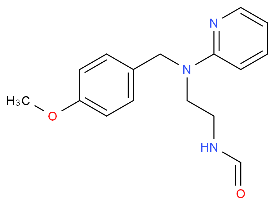 N'-Formyl-N-(4-methoxybenzyl)-N-(2-pyridinyl)-1,2-ethanediamine_Molecular_structure_CAS_109912-29-0)