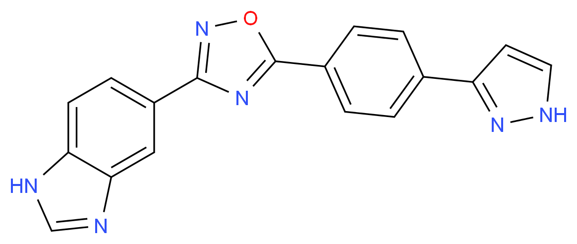 5-{5-[4-(1H-pyrazol-3-yl)phenyl]-1,2,4-oxadiazol-3-yl}-1H-benzimidazole_Molecular_structure_CAS_)