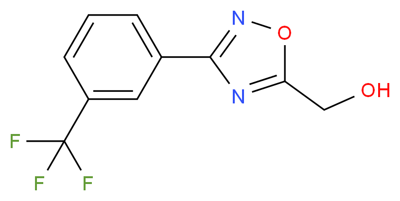 {3-[3-(Trifluoromethyl)phenyl]-1,2,4-oxadiazol-5-yl}methanol_Molecular_structure_CAS_)