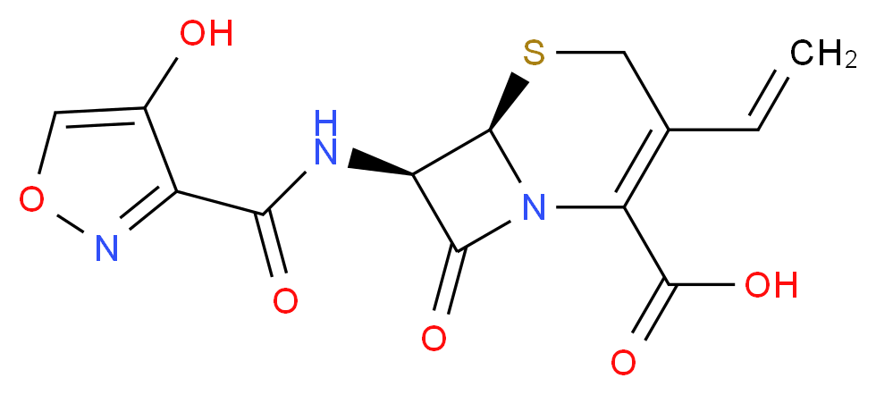 (6R,7R)-7-(4-Hydroxyisoxazole-3-carboxamido)-8-oxo-3-vinyl-5-thia-1-azabicyclo[4.2.0]oct-2-ene-2-carboxylic Acid_Molecular_structure_CAS_)