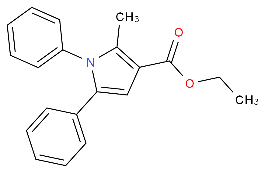 ethyl 2-methyl-1,5-diphenyl-1H-pyrrole-3-carboxylate_Molecular_structure_CAS_3652-61-7)