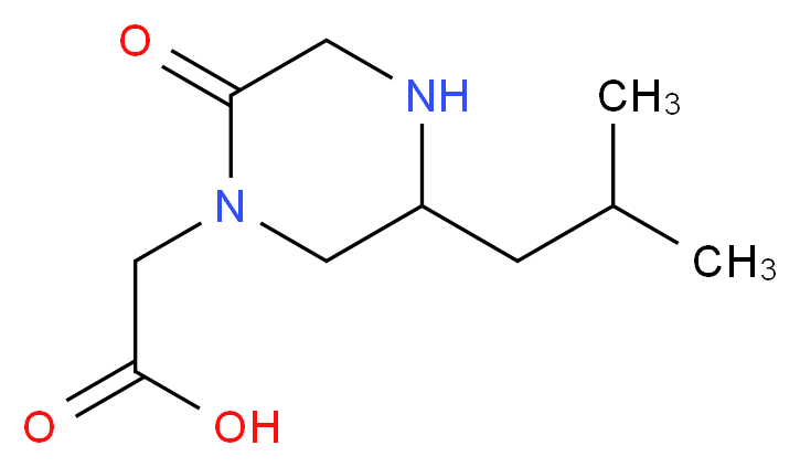(5-ISOBUTYL-2-OXO-PIPERAZIN-1-YL)-ACETIC ACID_Molecular_structure_CAS_1060808-16-3)