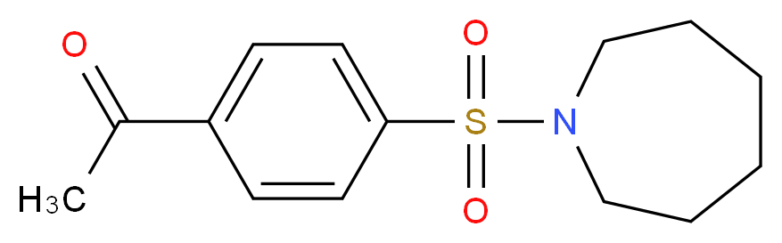 1-[4-(azepan-1-ylsulfonyl)phenyl]ethanone_Molecular_structure_CAS_)