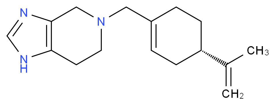 5-{[(4S)-4-isopropenylcyclohex-1-en-1-yl]methyl}-4,5,6,7-tetrahydro-1H-imidazo[4,5-c]pyridine_Molecular_structure_CAS_)