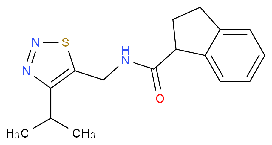 N-[(4-isopropyl-1,2,3-thiadiazol-5-yl)methyl]indane-1-carboxamide_Molecular_structure_CAS_)