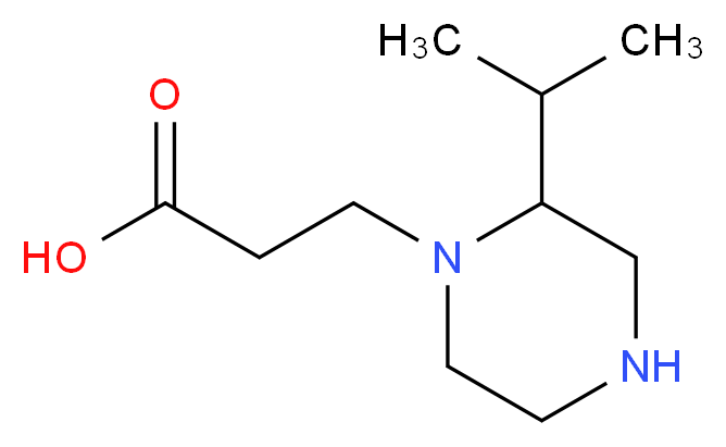 3-(2-isopropylpiperazin-1-yl)propanoic acid_Molecular_structure_CAS_1060813-97-9)