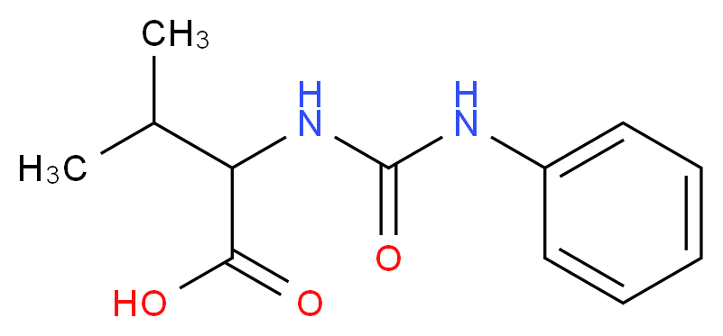 2-[(anilinocarbonyl)amino]-3-methylbutanoic acid_Molecular_structure_CAS_84860-35-5)