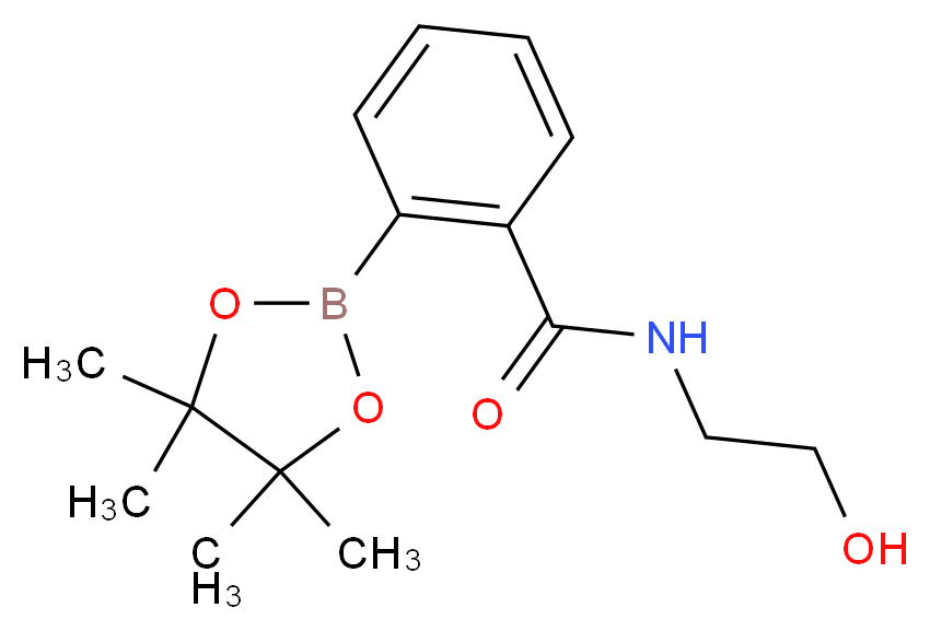 N-(2-HYDROXYETHYL)-2-(4,4,5,5-TETRAMETHYL-1,3,2-DIOXABOROLAN-2-YL)BENZAMIDE_Molecular_structure_CAS_)