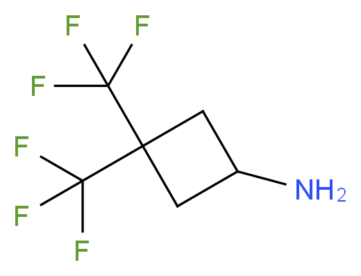 3,3-bis(trifluoromethyl)cyclobutan-1-amine_Molecular_structure_CAS_)
