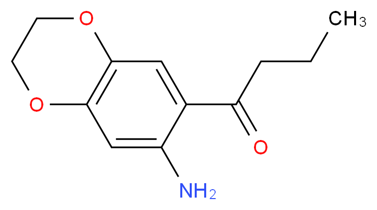 1-(7-amino-2,3-dihydro-1,4-benzodioxin-6-yl)butan-1-one_Molecular_structure_CAS_444111-26-6)