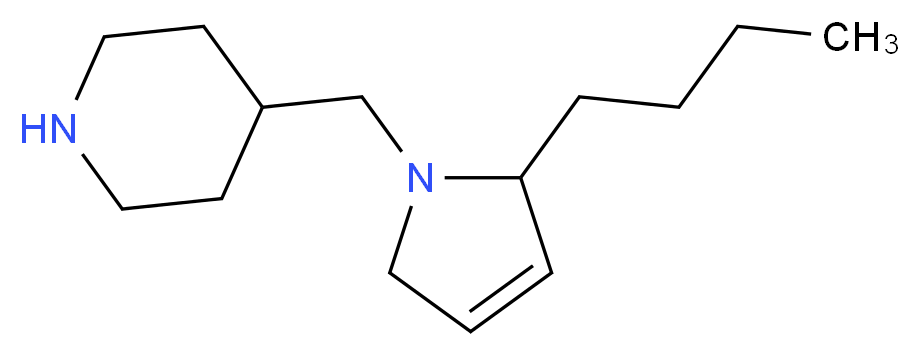 4-[(2-butyl-2,5-dihydro-1H-pyrrol-1-yl)methyl]piperidine_Molecular_structure_CAS_)