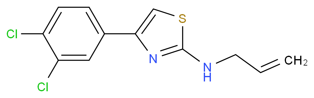 N-allyl-4-(3,4-dichlorophenyl)-1,3-thiazol-2-amine_Molecular_structure_CAS_)