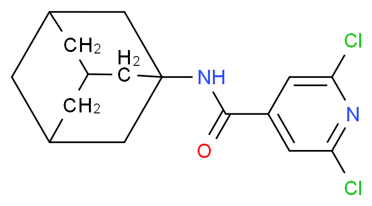 N4-(1-adamantyl)-2,6-dichloroisonicotinamide_Molecular_structure_CAS_)