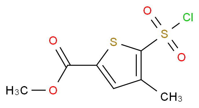 methyl 5-(chlorosulfonyl)-4-methyl-2-thiophenecarboxylate_Molecular_structure_CAS_423768-46-1)