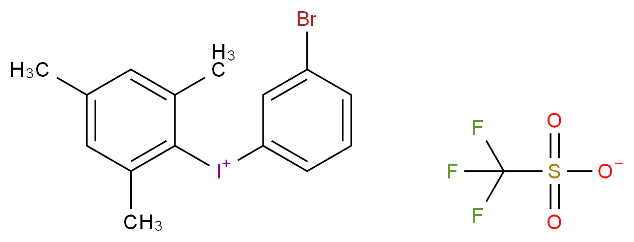(3-Bromophenyl)(2,4,6-trimethylphenyl)iodonium triflate_Molecular_structure_CAS_1203709-76-5)