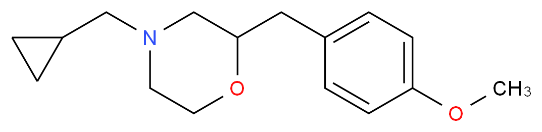 4-(cyclopropylmethyl)-2-(4-methoxybenzyl)morpholine_Molecular_structure_CAS_)