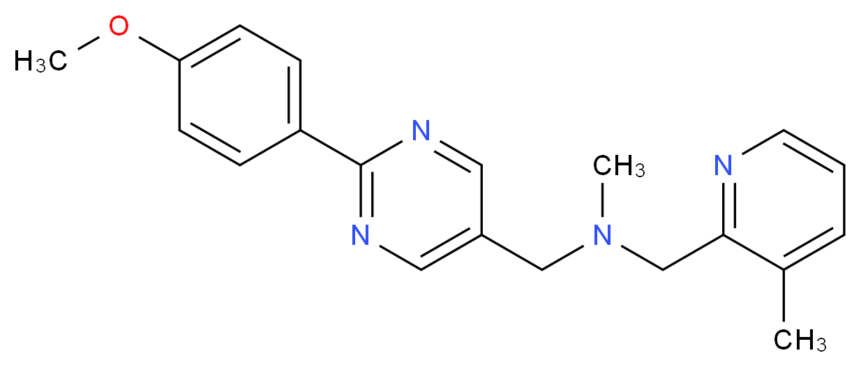 1-[2-(4-methoxyphenyl)pyrimidin-5-yl]-N-methyl-N-[(3-methylpyridin-2-yl)methyl]methanamine_Molecular_structure_CAS_)