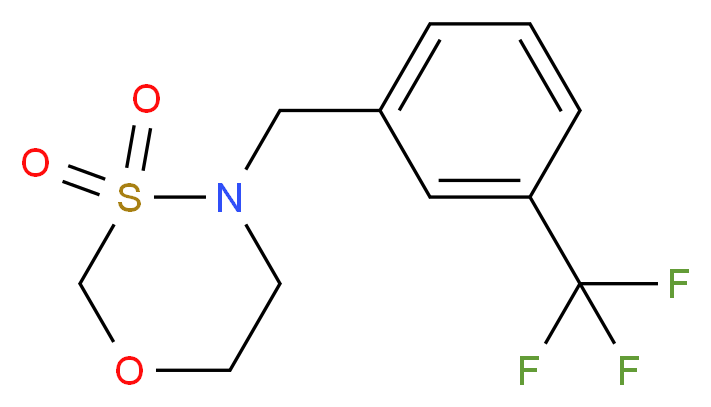 4-[3-(trifluoromethyl)benzyl]-1,3,4-oxathiazinane 3,3-dioxide_Molecular_structure_CAS_)