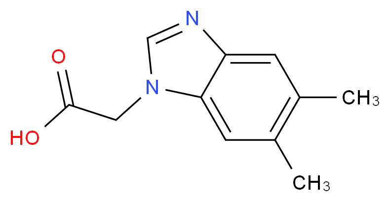 5,6-Dimethylbenzimidazole-1-acetic acid_Molecular_structure_CAS_500872-62-8)