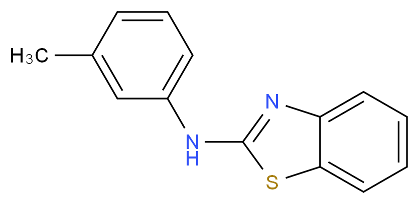 N-(3-methylphenyl)-1,3-benzothiazol-2-amine_Molecular_structure_CAS_)