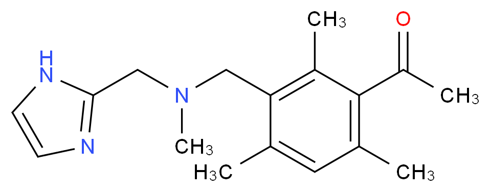 1-(3-{[(1H-imidazol-2-ylmethyl)(methyl)amino]methyl}-2,4,6-trimethylphenyl)ethanone_Molecular_structure_CAS_)