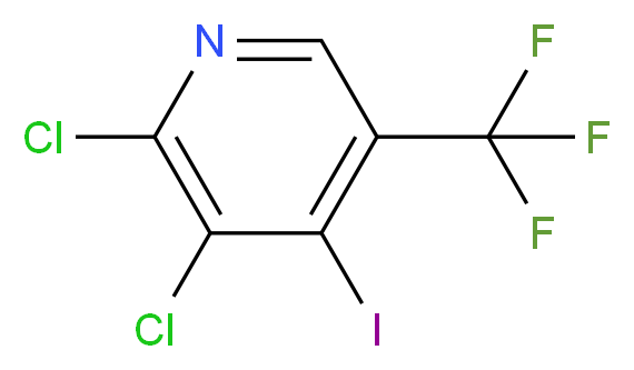 2,3-Dichloro-4-iodo-5-(trifluoromethyl)pyridine_Molecular_structure_CAS_)