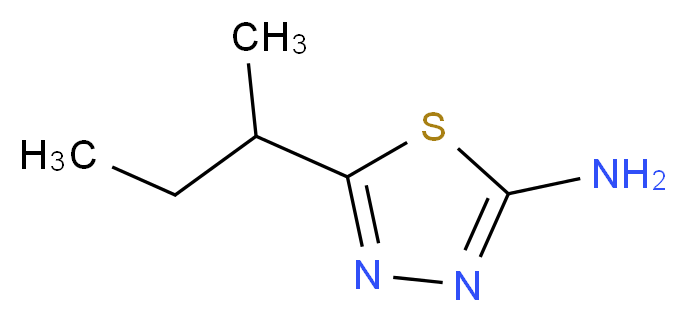 5-sec-Butyl-[1,3,4]thiadiazol-2-ylamine_Molecular_structure_CAS_)