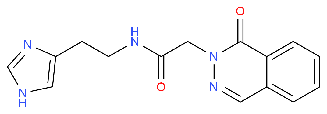 N-[2-(1H-imidazol-4-yl)ethyl]-2-(1-oxophthalazin-2(1H)-yl)acetamide_Molecular_structure_CAS_)