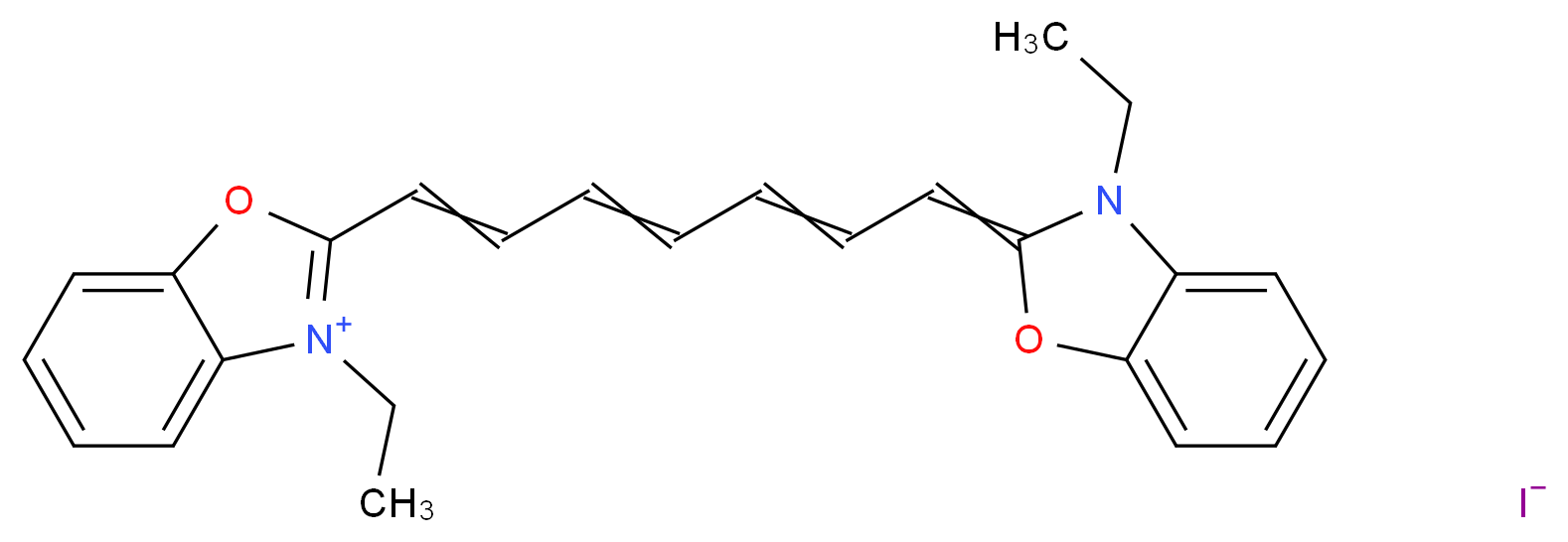 3,3′-Diethyloxatricarbocyanine iodide_Molecular_structure_CAS_15185-43-0)