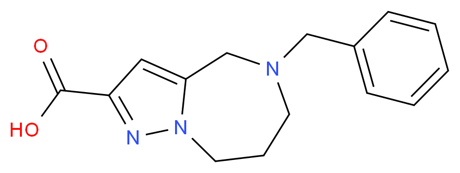 5-benzyl-5,6,7,8-tetrahydro-4H-pyrazolo[1,5-a][1,4]diazepine-2-carboxylic acid_Molecular_structure_CAS_)