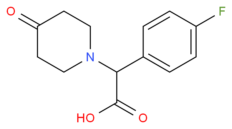 (4-Fluoro-phenyl)-(4-oxo-piperidin-1-yl)-acetic acid_Molecular_structure_CAS_886363-63-9)