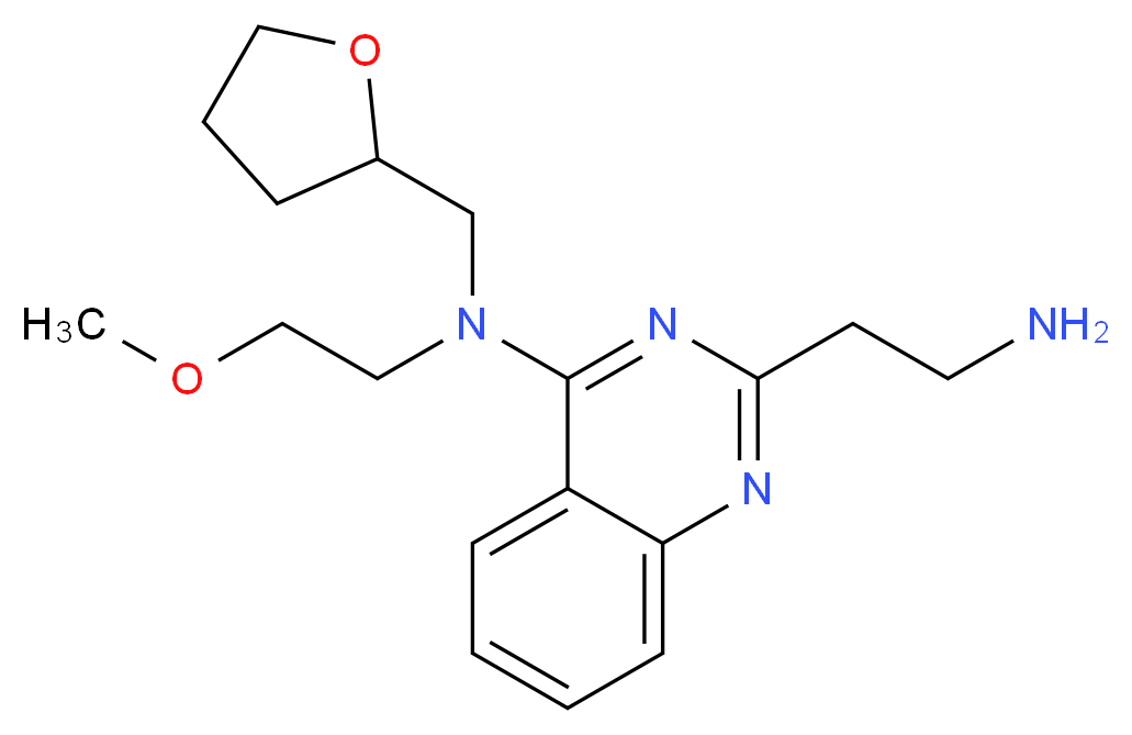 2-(2-aminoethyl)-N-(2-methoxyethyl)-N-(tetrahydrofuran-2-ylmethyl)quinazolin-4-amine_Molecular_structure_CAS_)