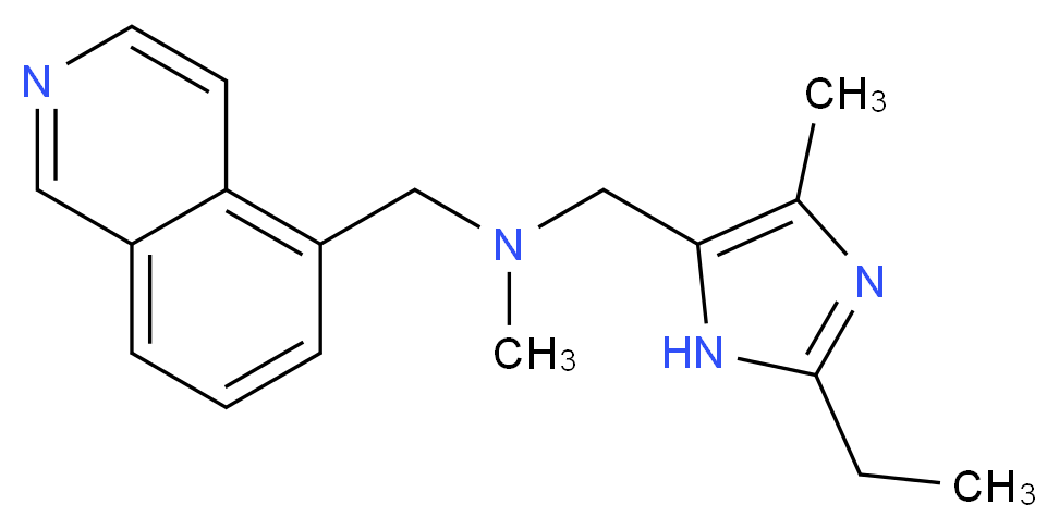 1-(2-ethyl-4-methyl-1H-imidazol-5-yl)-N-(isoquinolin-5-ylmethyl)-N-methylmethanamine_Molecular_structure_CAS_)