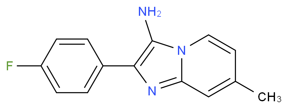 2-(4-fluorophenyl)-7-methylimidazo[1,2-{a}]pyridin-3-amine_Molecular_structure_CAS_)