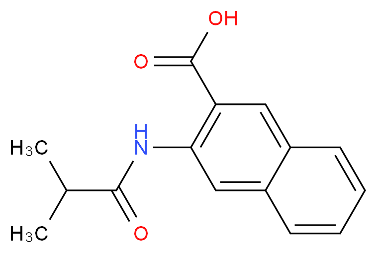 3-(2-methylpropanamido)naphthalene-2-carboxylic acid_Molecular_structure_CAS_)