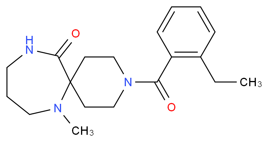 3-(2-ethylbenzoyl)-7-methyl-3,7,11-triazaspiro[5.6]dodecan-12-one_Molecular_structure_CAS_)