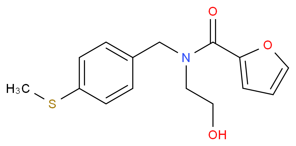 N-(2-hydroxyethyl)-N-[4-(methylthio)benzyl]-2-furamide_Molecular_structure_CAS_)