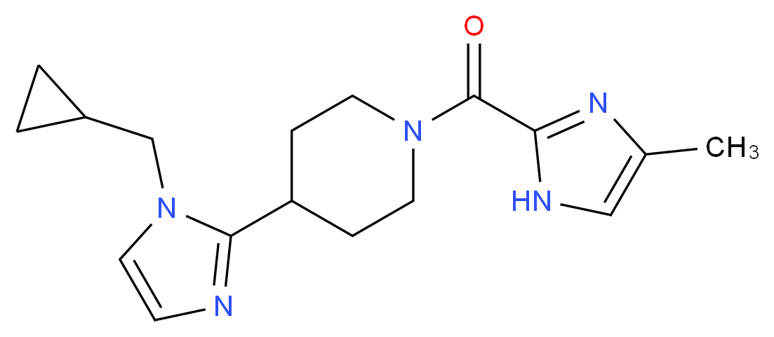 4-[1-(cyclopropylmethyl)-1H-imidazol-2-yl]-1-[(4-methyl-1H-imidazol-2-yl)carbonyl]piperidine_Molecular_structure_CAS_)