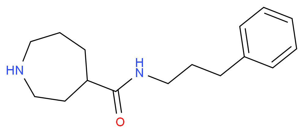 N-(3-phenylpropyl)azepane-4-carboxamide_Molecular_structure_CAS_)