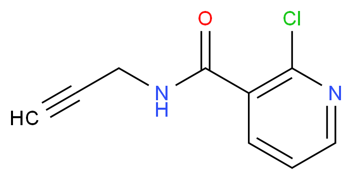 2-chloro-N-(prop-2-yn-1-yl)pyridine-3-carboxamide_Molecular_structure_CAS_)