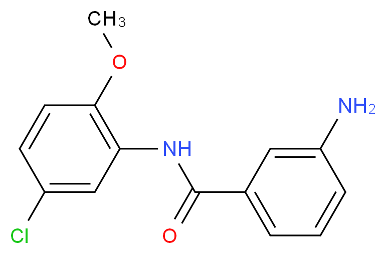 3-Amino-N-(5-chloro-2-methoxyphenyl)benzamide_Molecular_structure_CAS_)