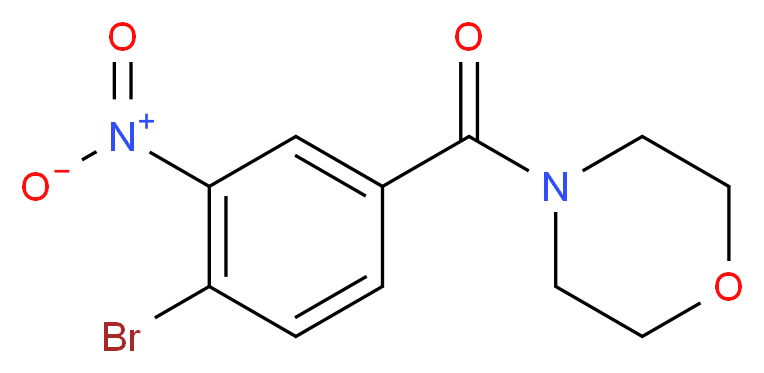 4-[(4-bromo-3-nitrophenyl)carbonyl]morpholine_Molecular_structure_CAS_)