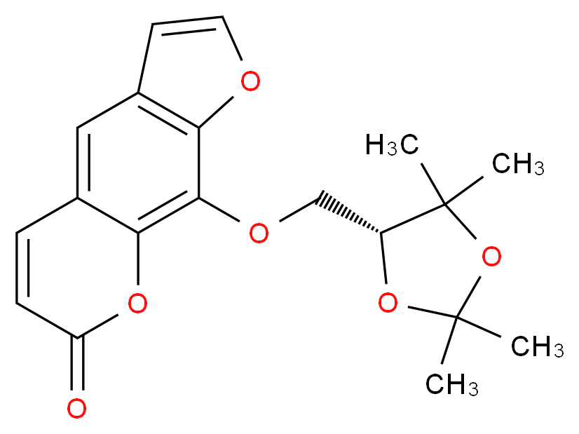 Heraclenol acetonide_Molecular_structure_CAS_64790-68-7)