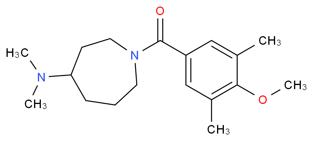 1-(4-methoxy-3,5-dimethylbenzoyl)-N,N-dimethyl-4-azepanamine_Molecular_structure_CAS_)